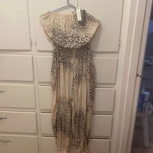 Women’s Jumper leopard print white grey blush size small brand new with tags